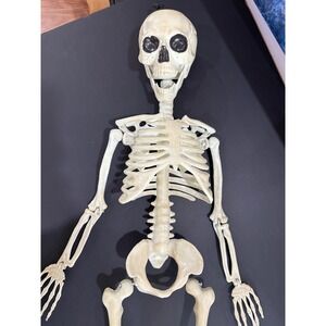 35 Inch Poseable Skeleton Folding Plastic Halloween Decoration Prop